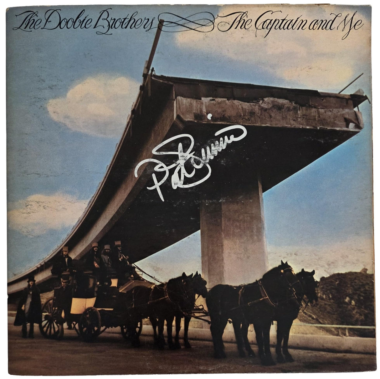 Patrick Simmons Signed The Doobie Brothers Captain and Me Album COA Proof Autographed Vinyl Record