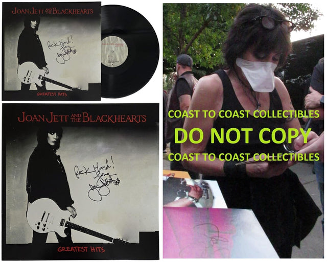 Joan Jett Signed Greatest Hits Album COA Exact Proof Autographed Vinyl Record