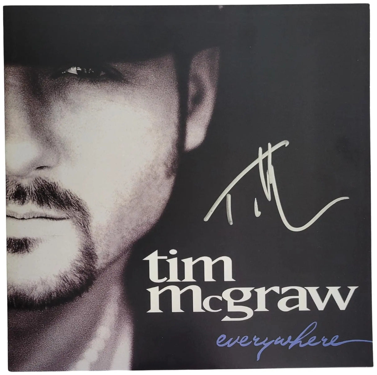 Tim McGraw Signed Everywhere Album Exact Proof COA Autographed Vinyl Record
