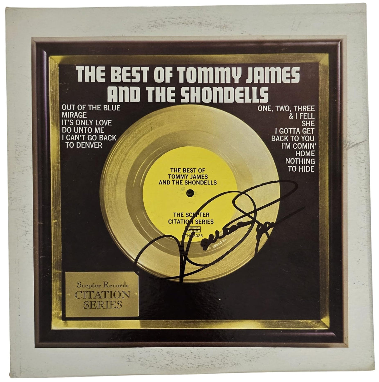 Tommy James Signed Best of The Shondells Album COA Proof Autographed Vinyl Record