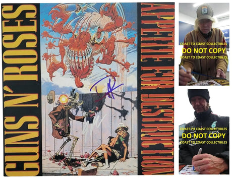 Duff McKagan & Steve Adler Signed G.N.R Appetite for Destruction 12x12 Photo Proof