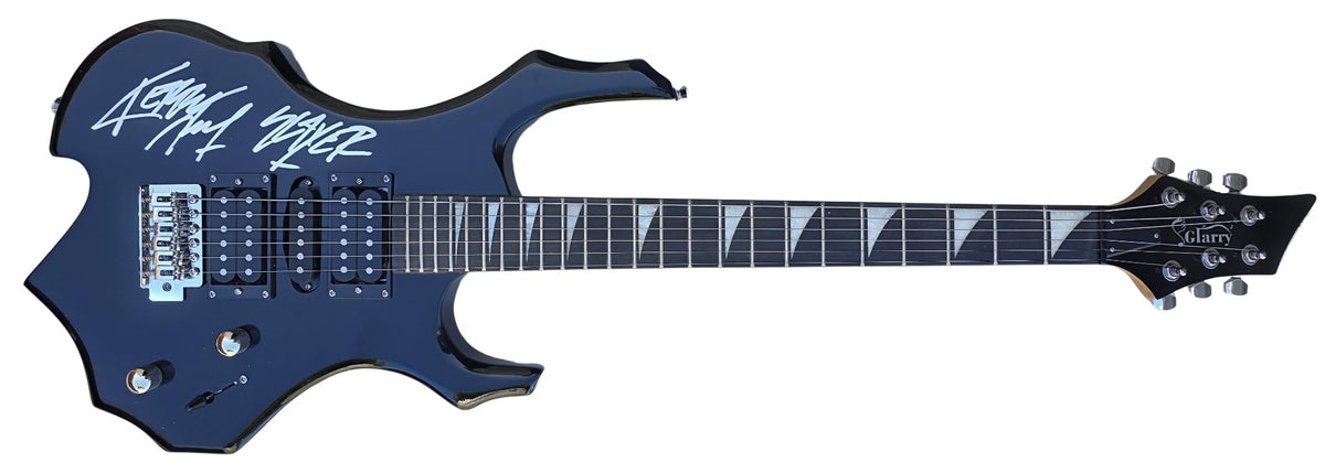 Kerry King Signed Full Size Electric Metal Guitar COA Exact Proof Augraphed Slayer