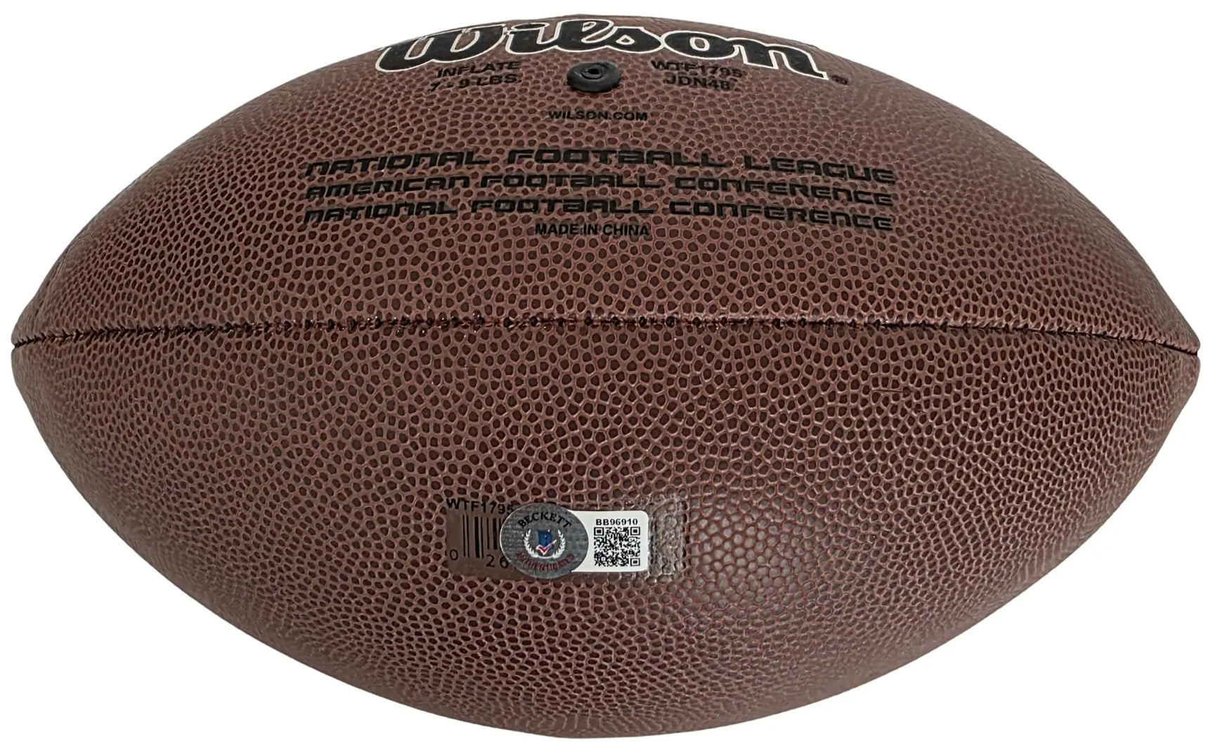 Robert Smith Signed Football Proof Beckett COA Autographed Minnesota Vikings Ohio State