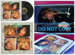 Bret Michaels Signed Poison Look What the Cat Album COA Proof Autographed Vinyl Record