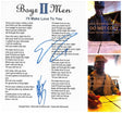 Boyz II Men Signed Ill Make Love To You Lyrics Sheet COA Exact Proof Autographed STAR