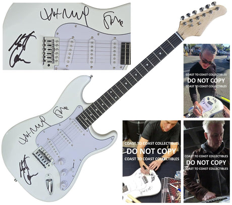 Pearl Jam Band Signed Full Size Electric Guitar COA Exact Proof Autographed