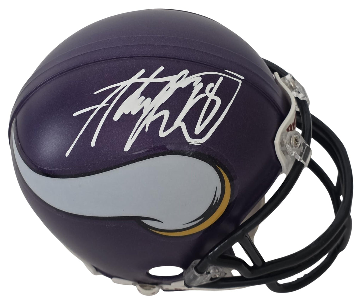 Adrian Peterson Signed Minnesota Vikings Mini Football Helmet COA Proof Autographed