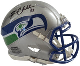 Kam Chancellor Signed Mini Football Helmet Proof COA Autographed Seattle Seahawks Throwback Helmet