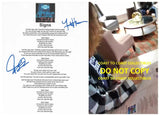 Jeff Keith & Frank Hannon Signed Tesla Signs Lyrics Sheet COA Proof Autographed