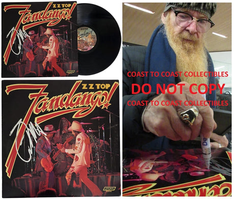 Billy Gibbons Signed ZZ Top Fandango Album COA Proof Autographed Vinyl Record
