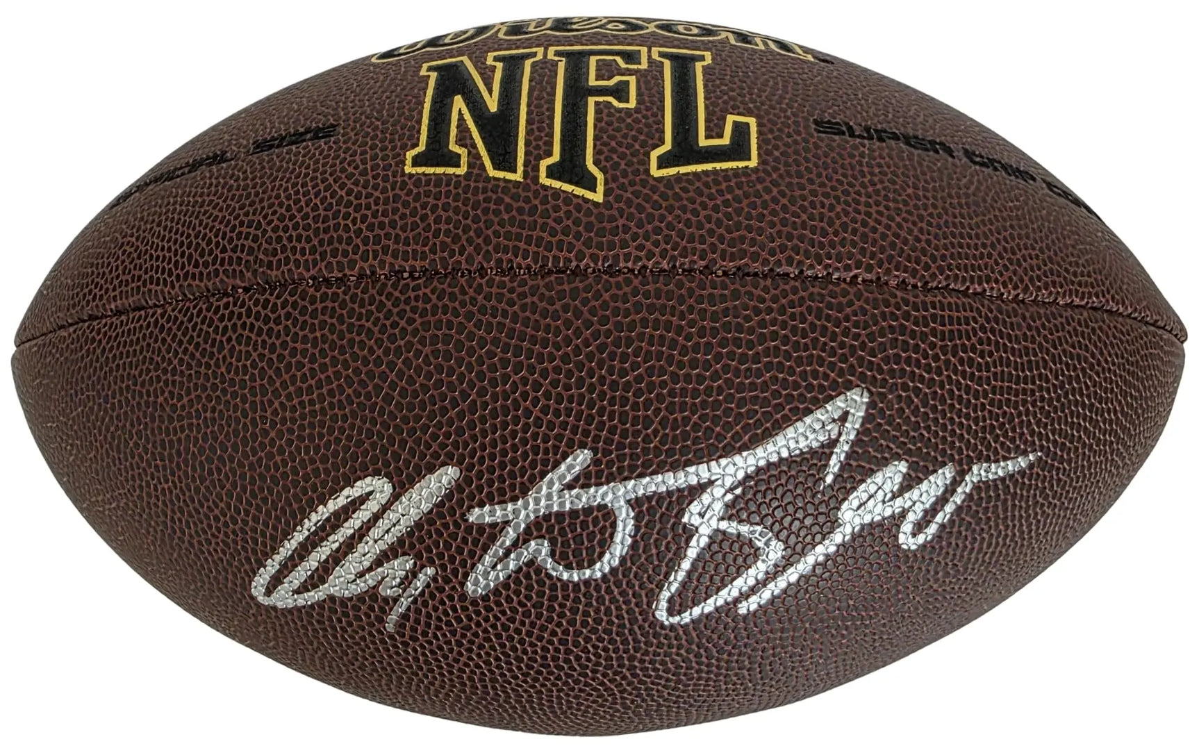 Christian Okoye Signed Football Proof Beckett COA Kansas City Chiefs Autographed