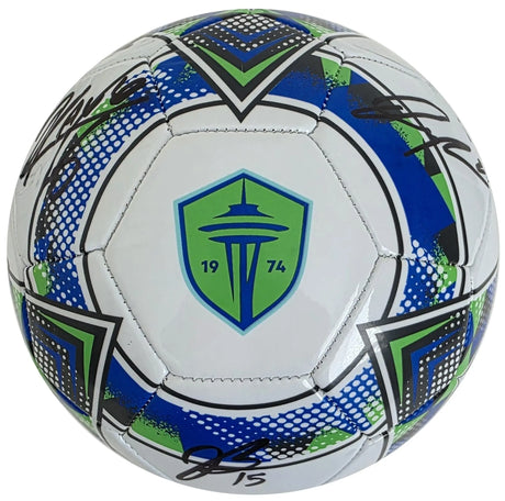 2025 Seattle Sounders FC Team Signed Logo Soccer Ball Exact Proof COA Autographed