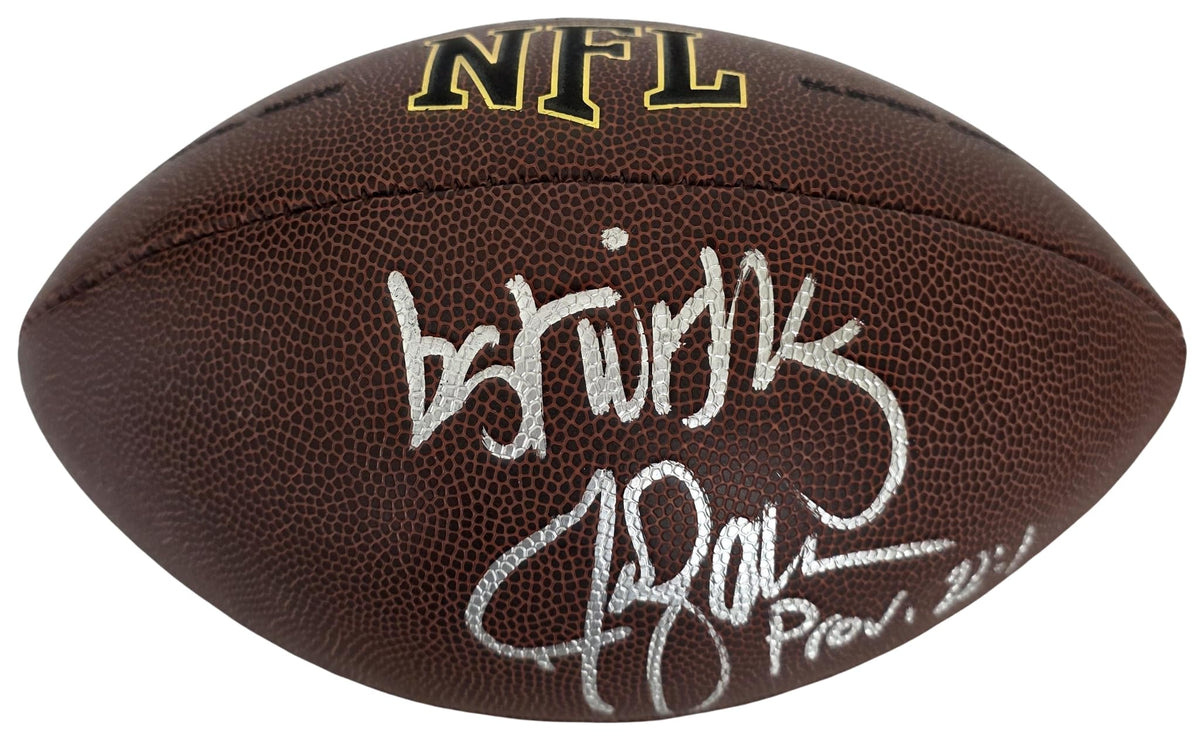 Jim Zorn Signed Football Exact Proof COA Autographed Seattle Seahawks