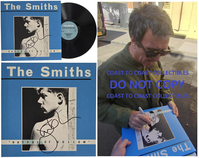 Johnny Marr Signed The Smiths Hatful of Hollow Album COA Proof Autographed Vinyl Record