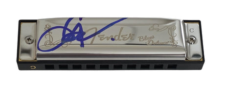 John Popper Blues Traveler Signed Fender Harmonica COA Exact Proof Autographed
