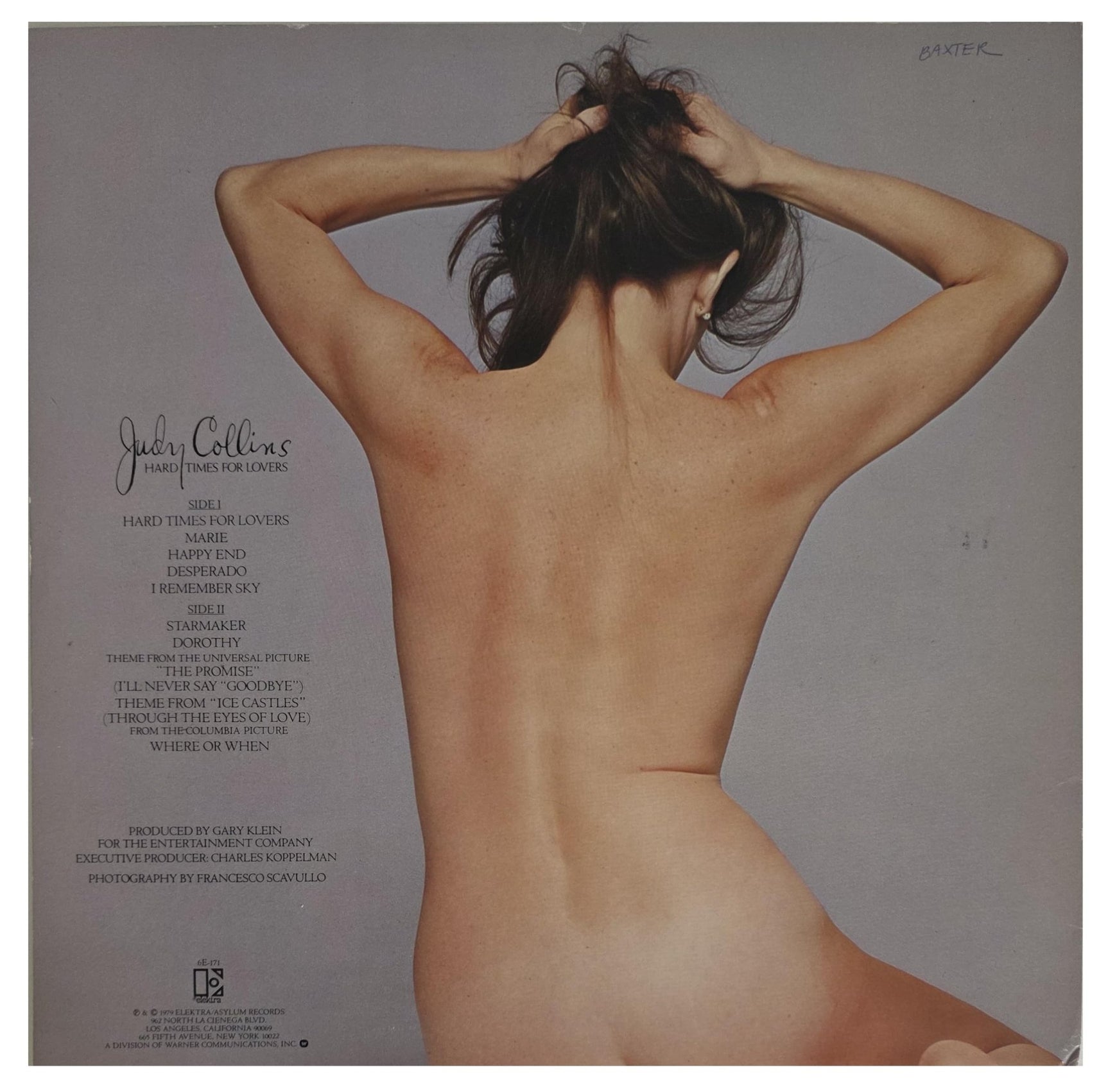 Judy Collins Signed Hard Times for Lovers Album COA Proof Autographed Vinyl Record