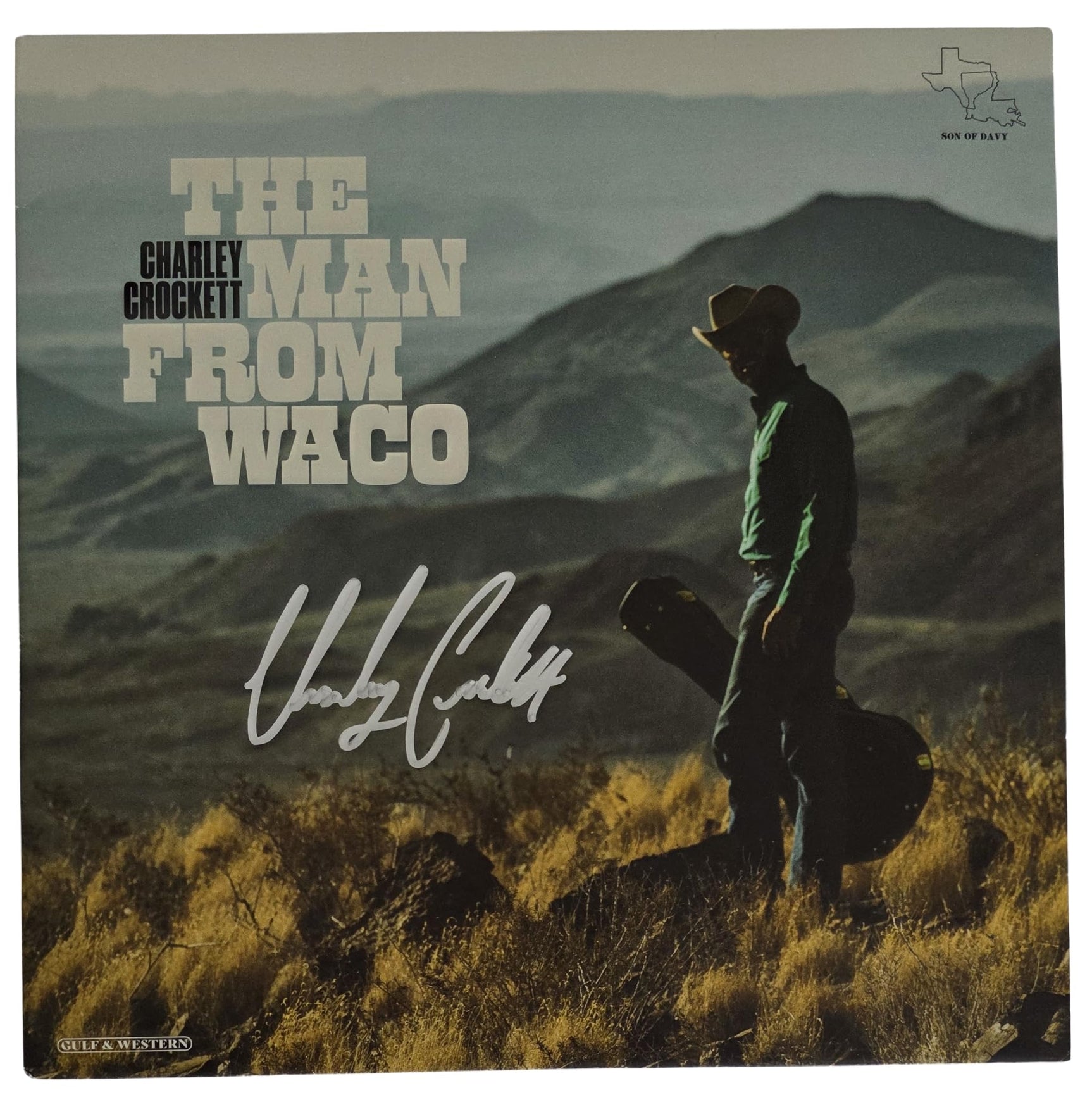 Charley Crockett Signed The Man From Waco Album COA Proof Autographed Vinyl Record