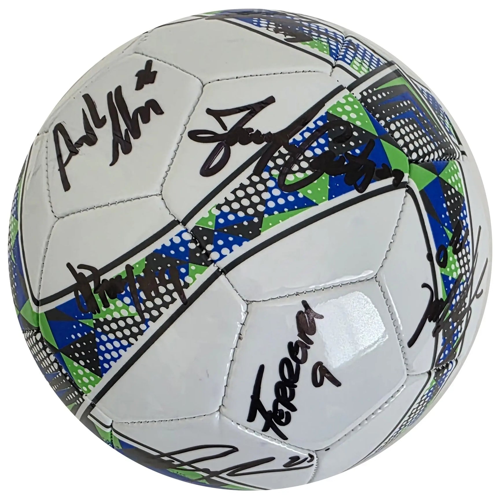2025 Seattle Sounders FC Team Signed Logo Soccer Ball Exact Proof COA Autographed