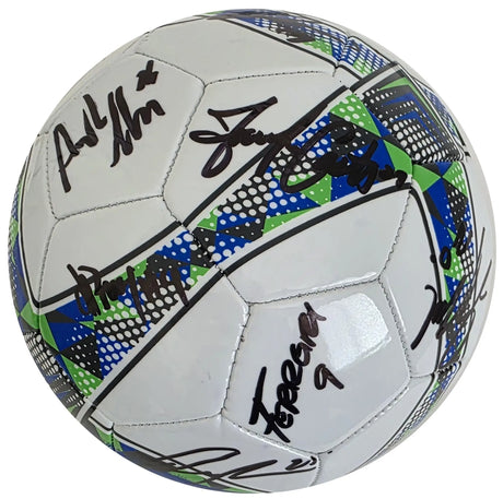 2025 Seattle Sounders FC Team Signed Logo Soccer Ball Exact Proof COA Autographed