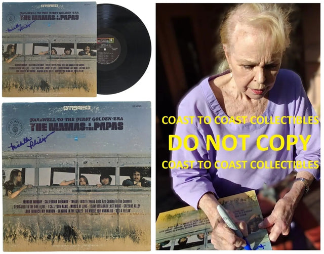 Michelle Phillips Signed Mamas And The Papas Farewell to the First Golden Era Album COA Proof Autographed Vinyl Record