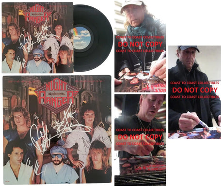Night Rangers Band Signed Midnight Madness Album COA Proof Autographed Vinyl Record