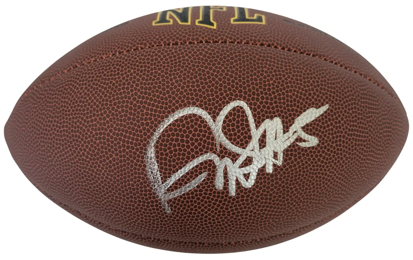 David Montgomery Signed Football Proof COA Autographed Lions Bears