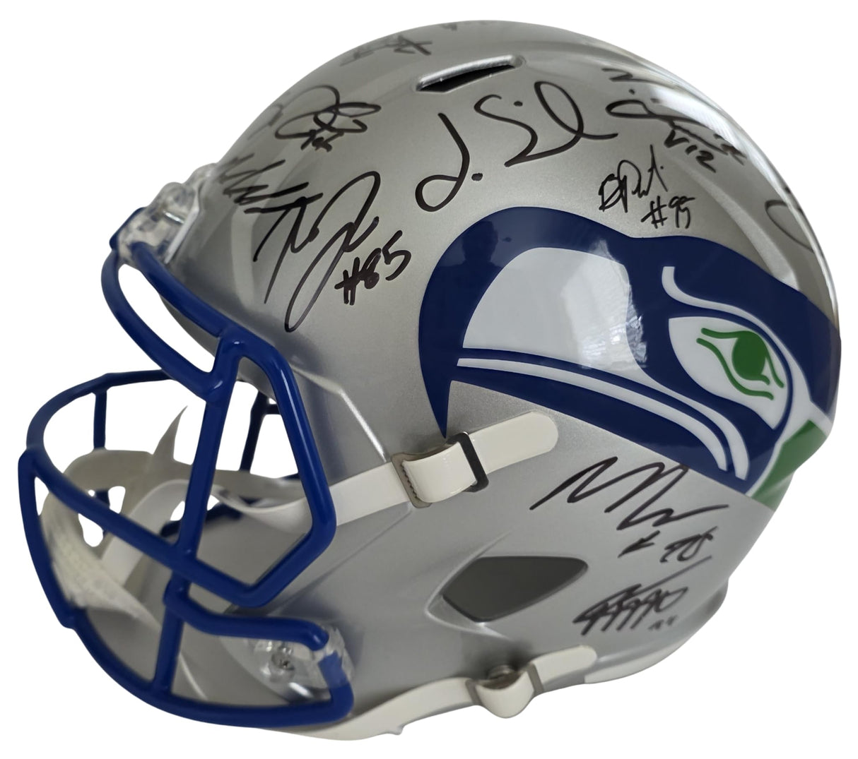 2025 Seahawks Team Signed Full Size Helmet COA Proof Autographed Seattle Seahawks TB