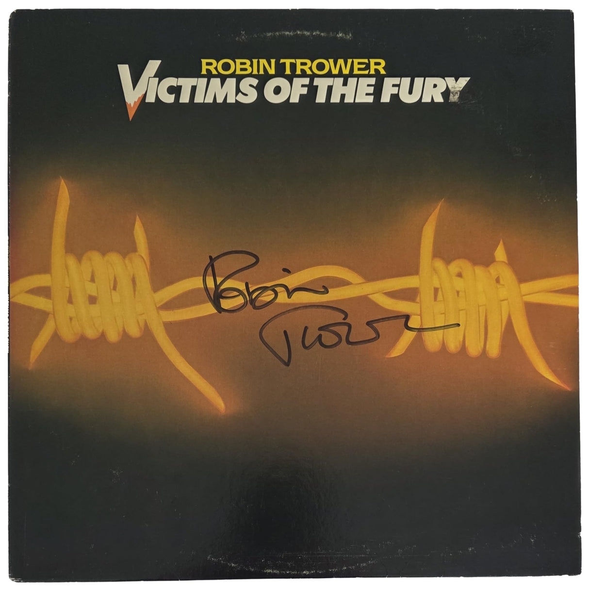 Robin Trower Signed Victims of the Fury Album COA Exact Proof Autographed Vinyl Record