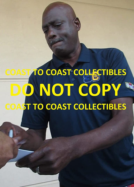 Michael Cooper signed Los Angeles Lakers basketball 8x10 photo proof Beckett COA. Coast to Coast Collectibles