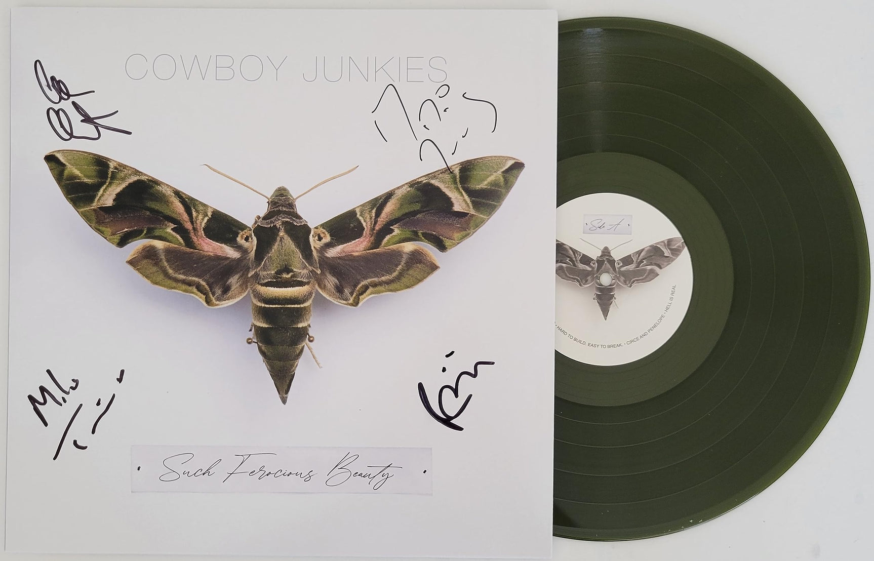 Cowboy Junkies signed Such Ferocious Beauty album JSA COA autograph vinyl Record STAR Coast to Coast Collectibles Memorabilia