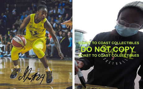 Jewell Loyd Seattle Storm signed basketball 8x10 photo proof COA. Coast to Coast Collectibles