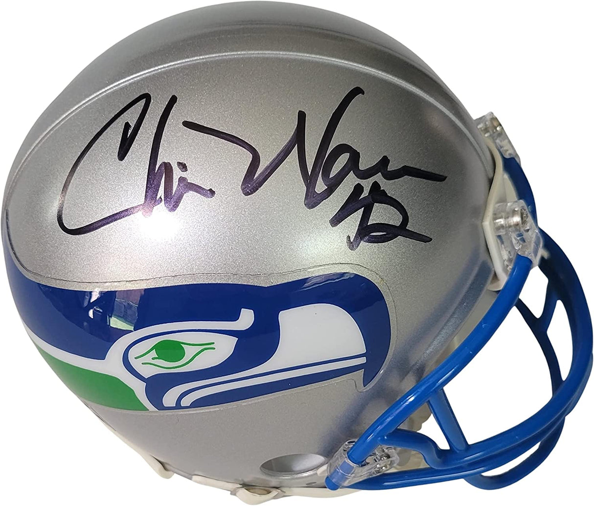Chris Warren signed Seattle Seahawks mini football helmet COA proof autographed Generic