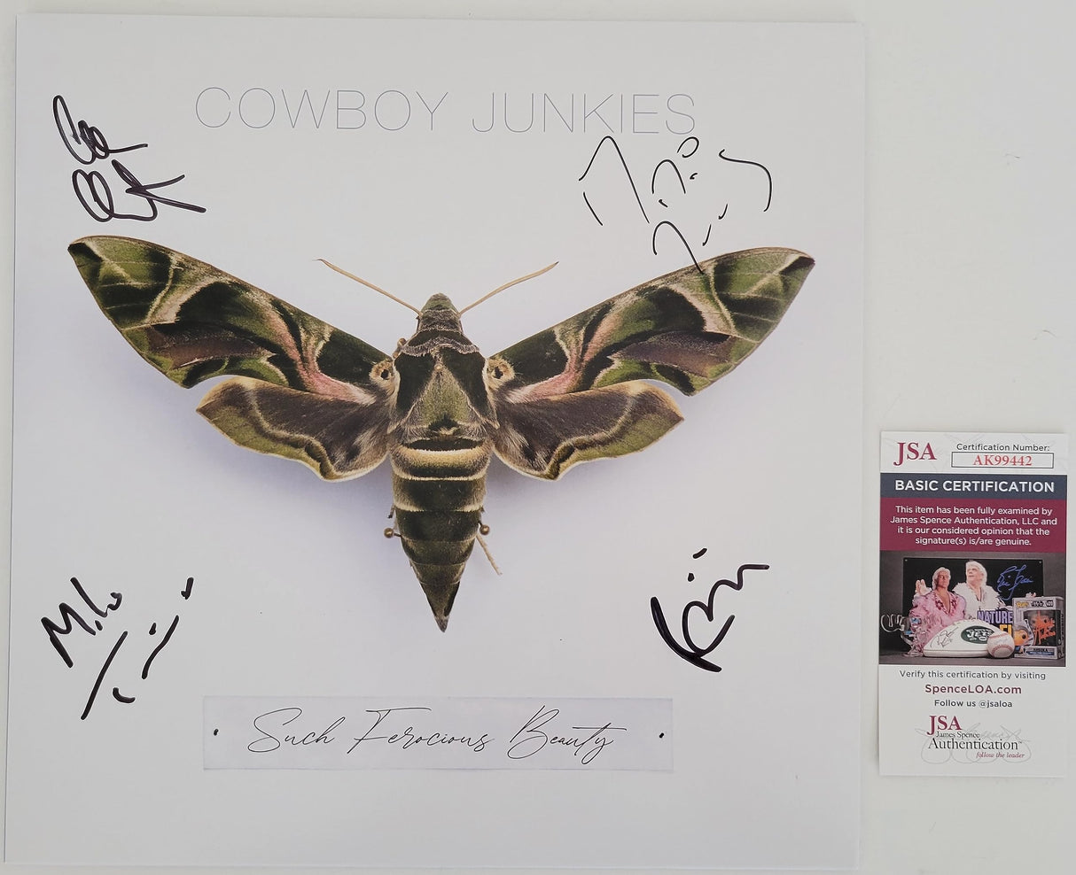 Cowboy Junkies signed Such Ferocious Beauty album JSA COA autograph vinyl Record STAR Coast to Coast Collectibles Memorabilia