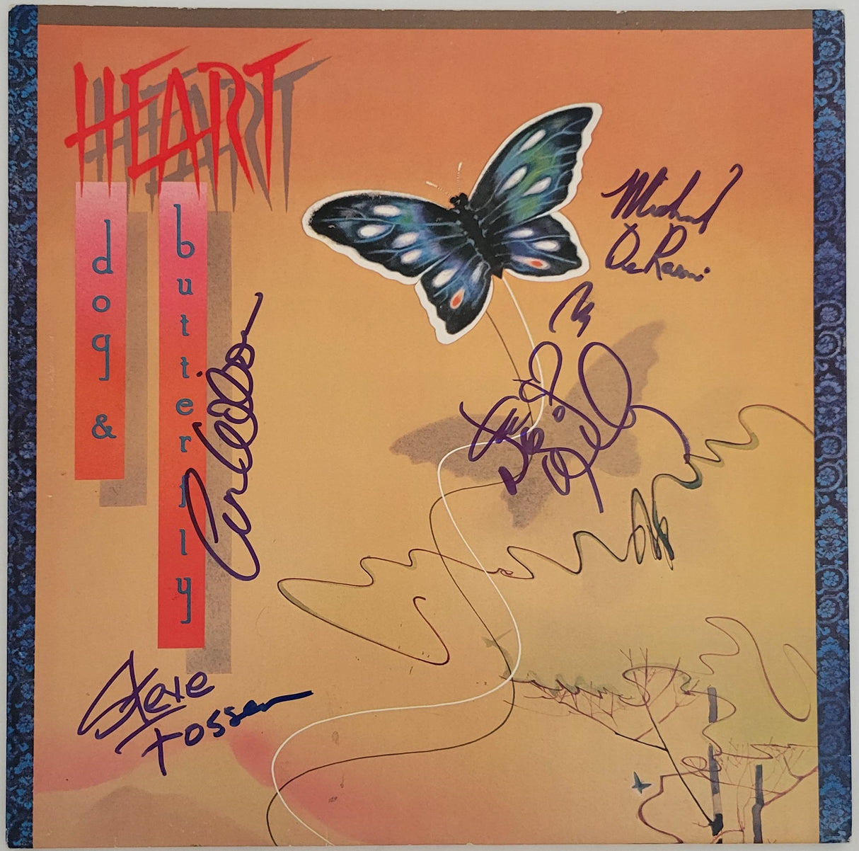 Nancy Wilson & Ann Wilson signed Heart Dog & Butterfly album proof COA autographed STAR Coast to Coast Collectibles Memorabilia