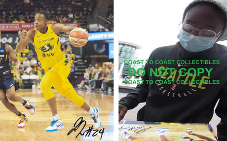 Jewell Loyd Seattle Storm signed basketball 8x10 photo. COA proof Coast to Coast Collectibles