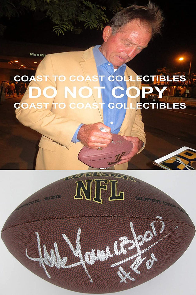 Jack Youngblood Los Angeles Rams signed autographed NFL football COA exact proof Coast to Coast Collectibles
