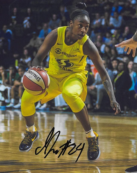 Jewell Loyd Seattle Storm signed basketball 8x10 photo proof COA. Coast to Coast Collectibles