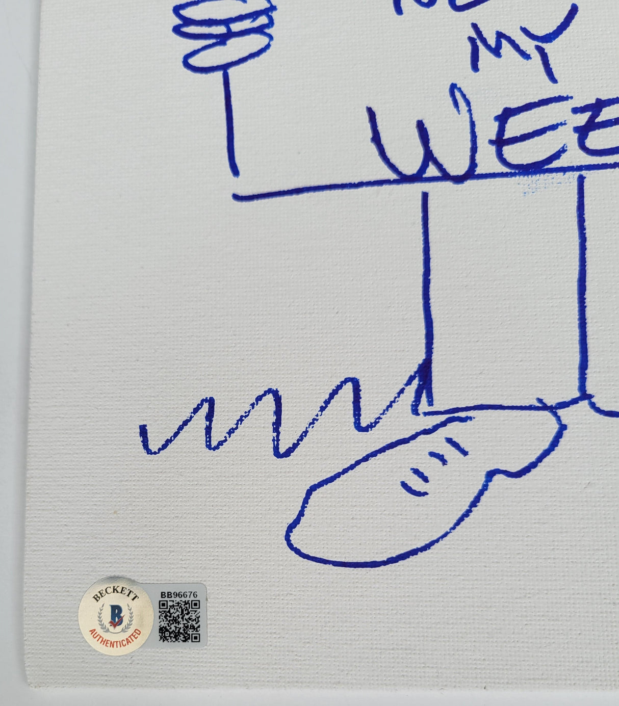 Tommy Chong signed 11x14 Original Hand Drawn sketch exact Proof Beckett COA STAR Generic