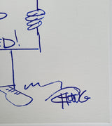 Tommy Chong signed 11x14 Original Hand Drawn sketch exact Proof Beckett COA STAR Generic