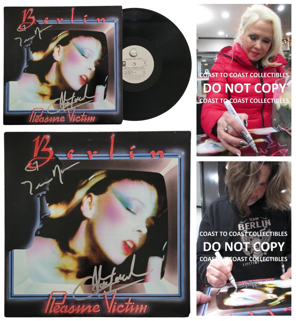 Terri Nunn signed Berlin Pleasure Victim Album Vinyl COA Proof Autographed Star