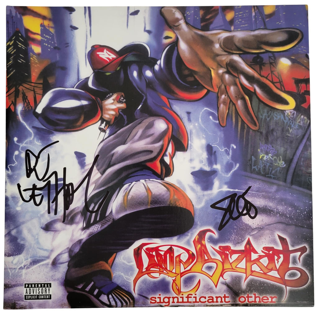 John Otto & DJ Lethal Signed Limp Bizkit Signifcant Other Album Vinyl COA Proof Star