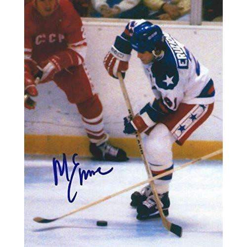 Mike Eruzione,1980 Lake Placid Winter Olymics, Usa, Gold, Signed, Autographed, Hockey 8x10 Photo, a Coa with the Proof Photo of Mike Signing Will Be Included