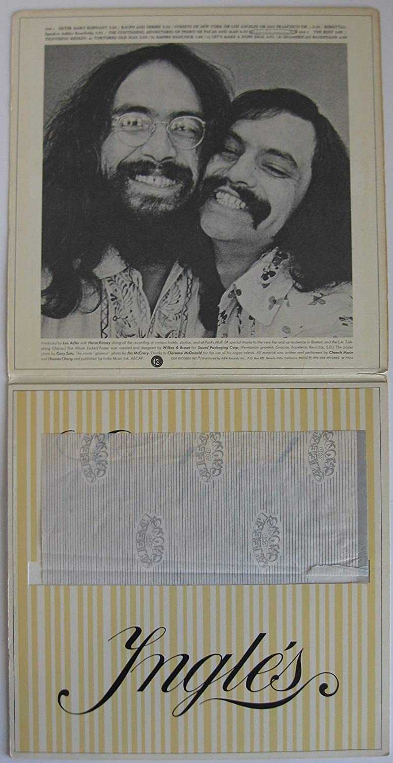 Cheech and Chong signed Big Bambu album Vinyl Record W/paper proof Beckett COA autograph STAR