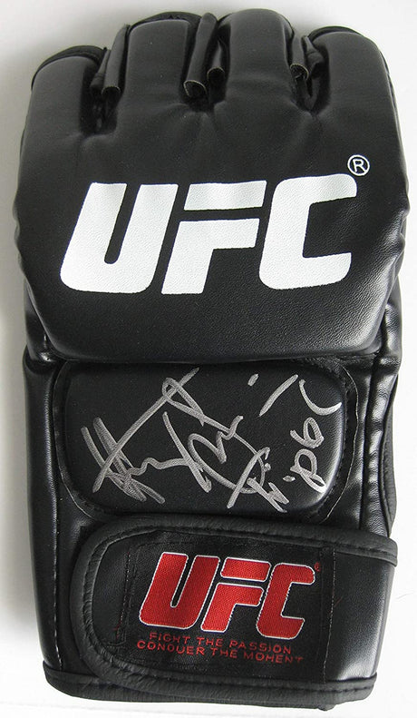 Henry Cejudo Triple C MMA fighter signed autographed UFC glove proof Beckett COA