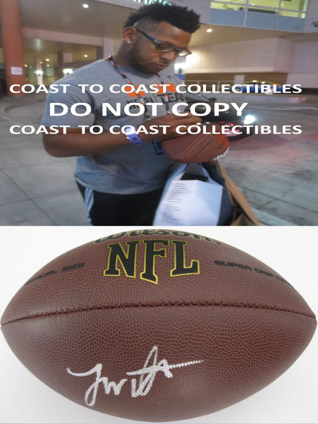 Jonathan Williams, Indianapolis Colts, Arkansas signed autographed, NFL Football, Coa with the Proof Photo of Jonathan Signing Will Be Included
