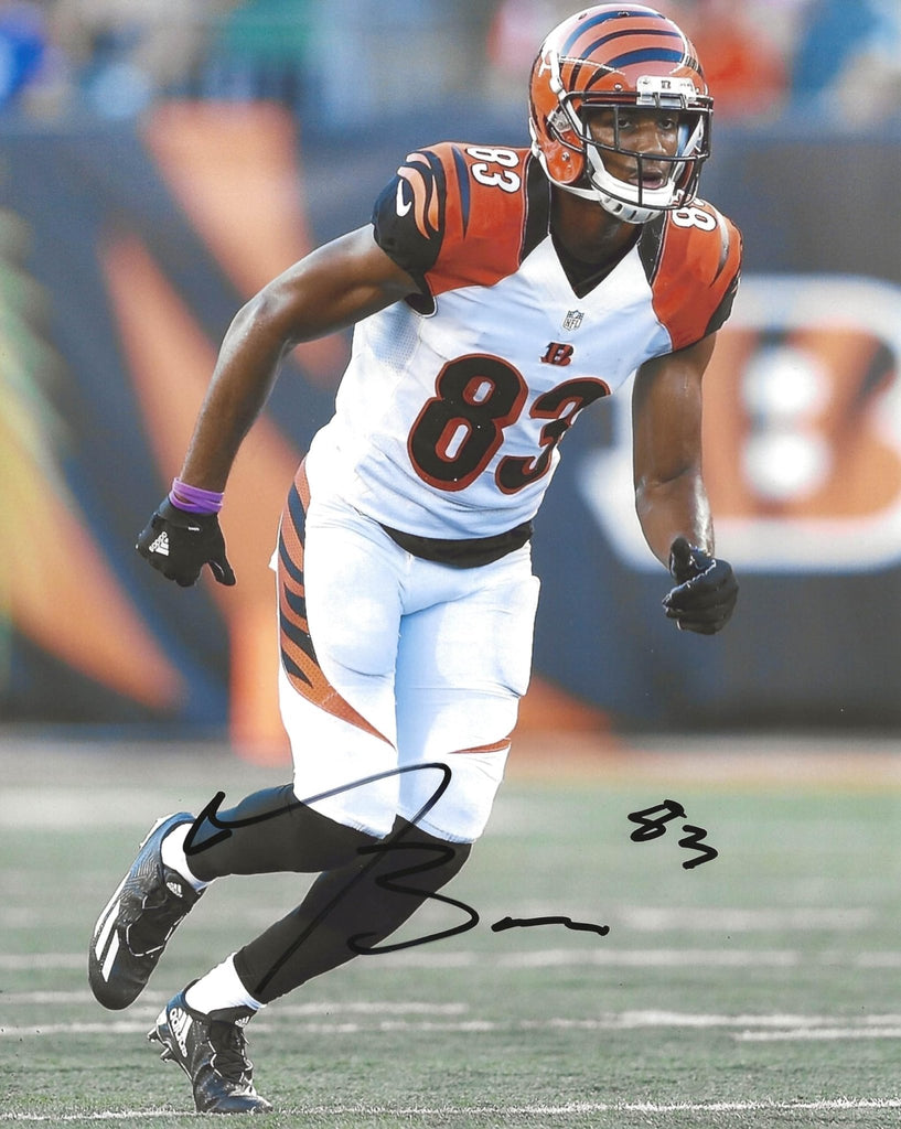 Tyler Boyd signed Cincinnati Bengals football 8x10 photo COA proof autographed.