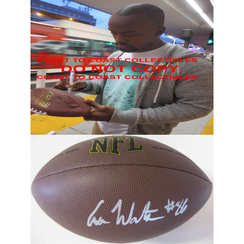 Asa Watson Dallas Cowboys, New England Patriots, NC State signed, autographed football - COA