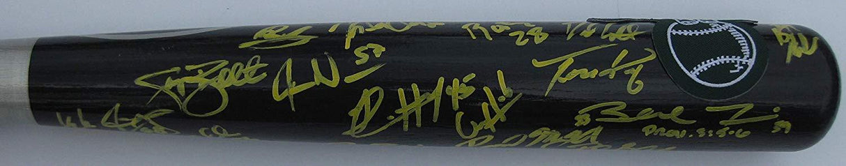 2019 Oakland Athletics, A's team signed autographed Baseball Bat, COA with the proof photos will be included.