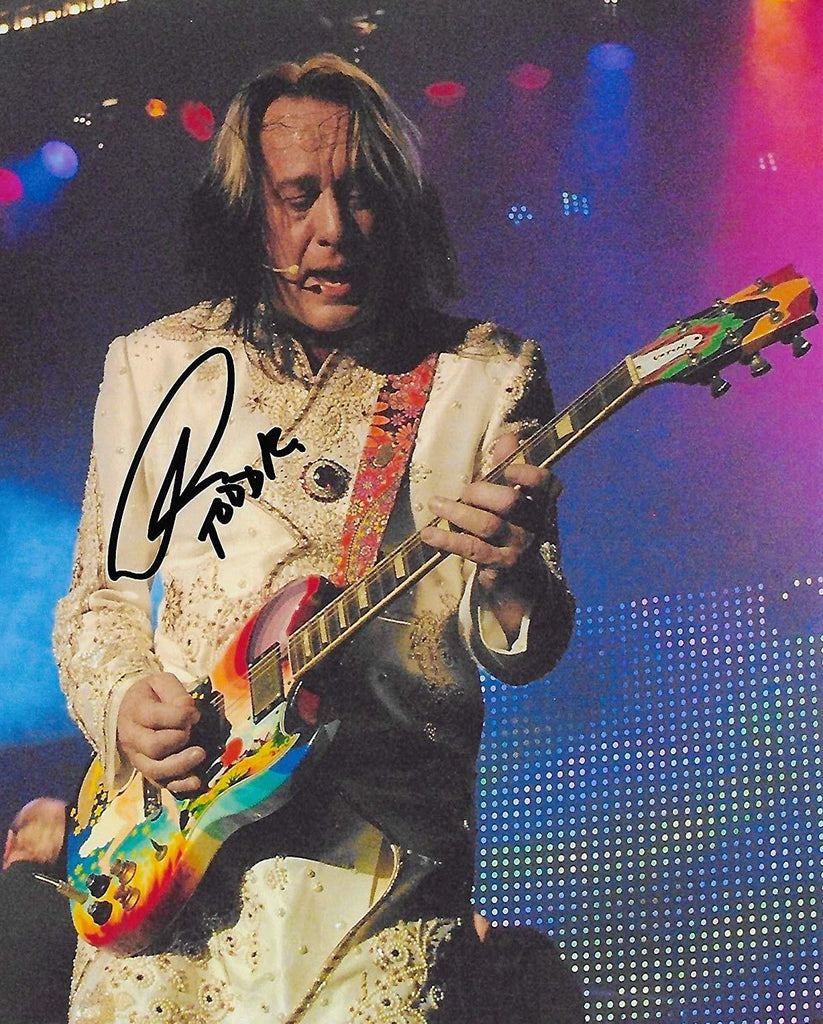 Todd Rundgren Utopia rock star signed, autographed, 8x10 photo.proof COA