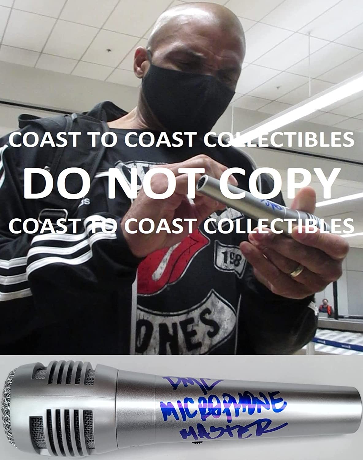 Darry McDaniels Run-DMC It's Tricky signed Microphone COA proof autographed Mic. STAR